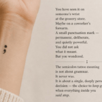 Semicolon Tattoo
