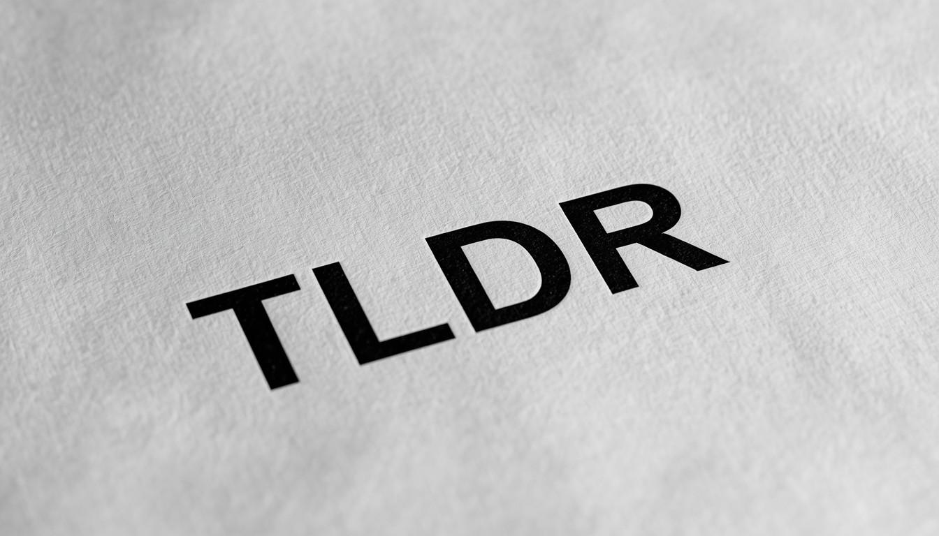 TLDR Meaning