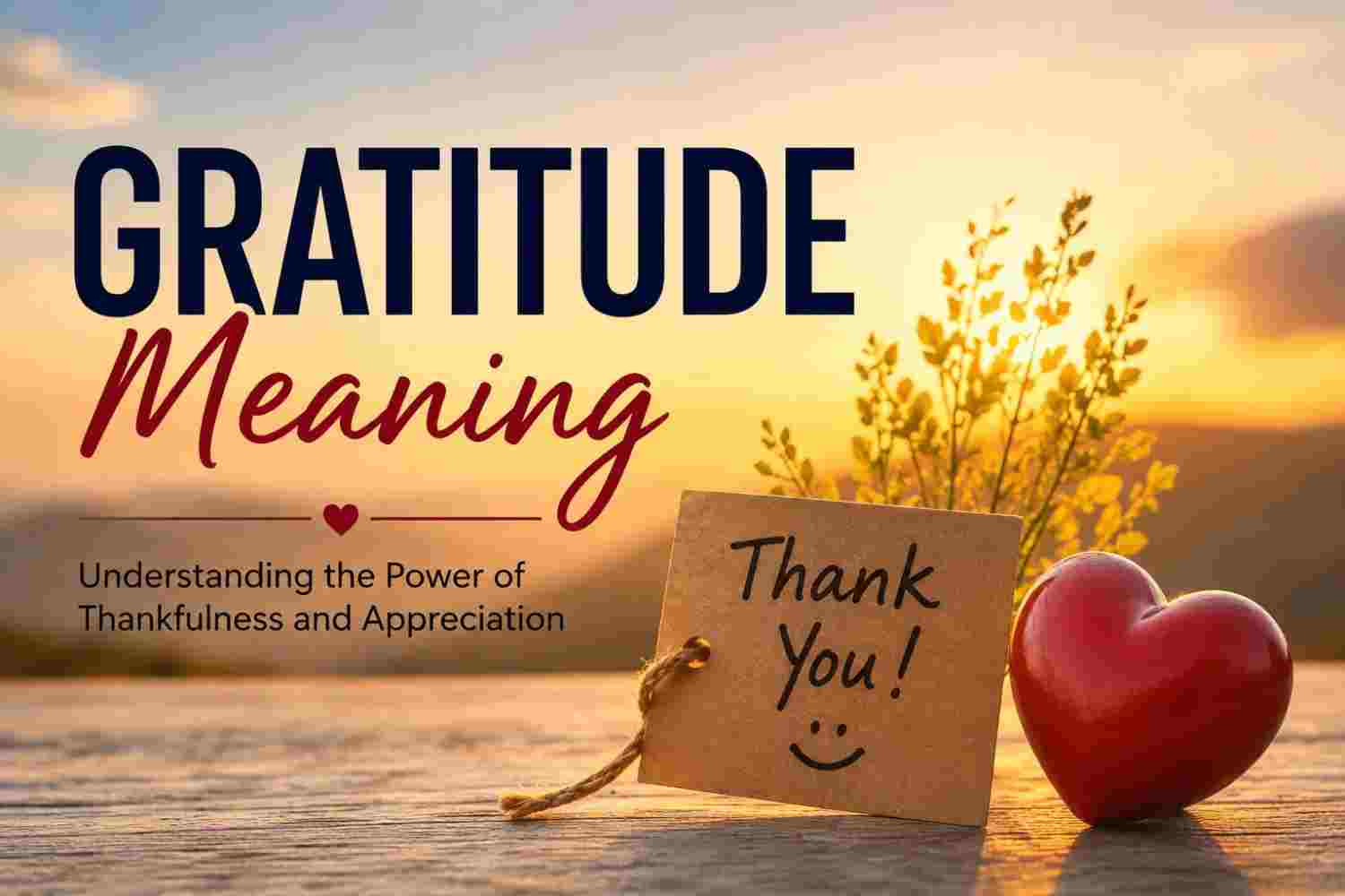 Gratitude Meaning