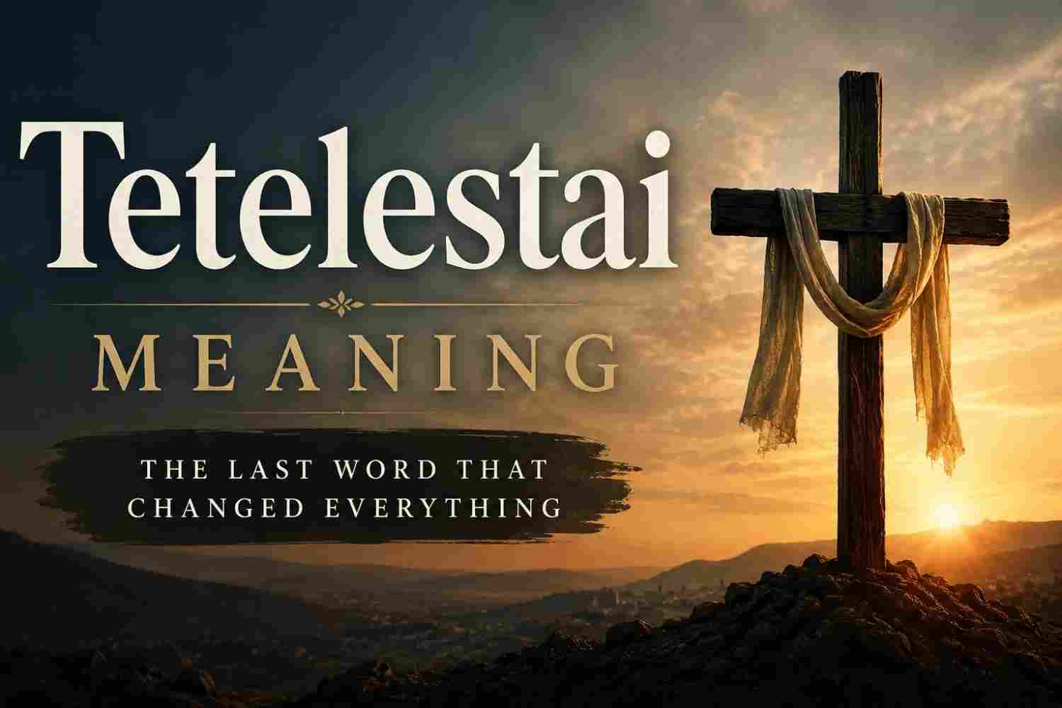 Tetelestai Meaning
